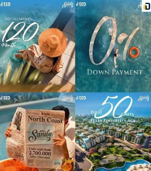 قرية ساندي كوست الساحل الشمالي Village Sandy Coast تفاصيل حجز هذه الوحدات الراقية بسعر تنافسي وتصميم أوروبي غير مسبوق.